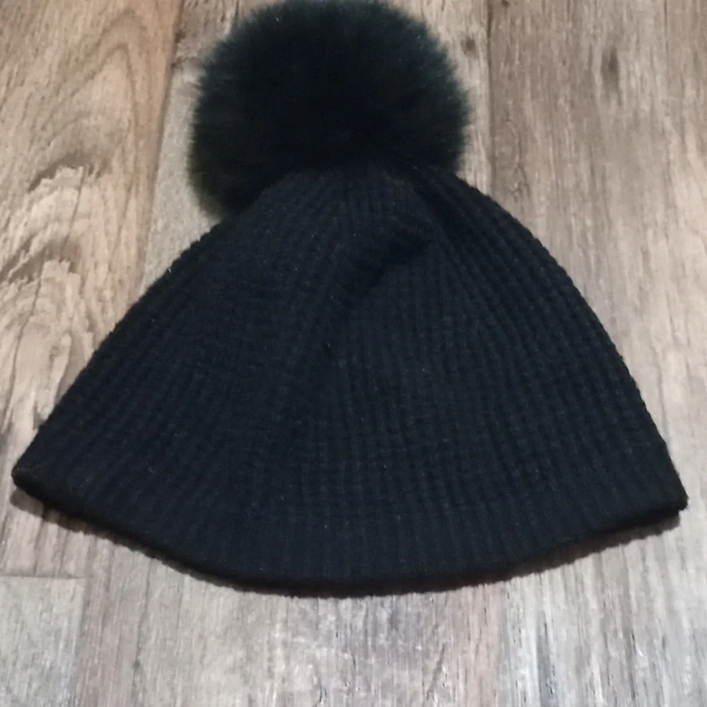 Michael Kors beanie with pom pom Warm Cozy Goes Good With All Fall Winter Outfit